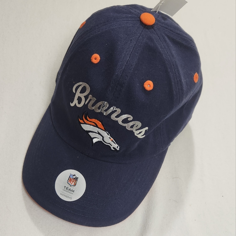 Denver Broncos Women's Team Apparel Blue Strapback Football NFL Cap